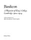 Basileon : a magazine of King's College, Cambridge, 1900-1914 ; with an introduction by Sir Charles Tennyson.