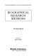 Biographical research methods. edited by Robert Miller.