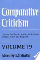 Comparative criticism : an annual journal edited by E.S. Shaffer.