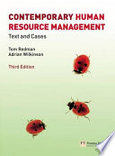 Contemporary human resource management : text and cases / [edited by] Tom Redman, Adrian Wilkinson.