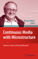 Continuous media with microstructure / [edited by] Bettina Albers.