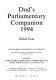 Dod's parliamentary companion : guide to the parliamentary and European elections