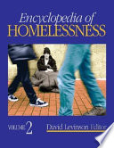 Encyclopedia of homelessness. edited by David Levinson.