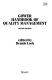 Gower handbook of quality management / edited by Dennis Lock.