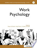 Handbook of work and organizational psychology / editors, Pieter J. D. Drenth, Henk Thierry, Charles J. de Wolff