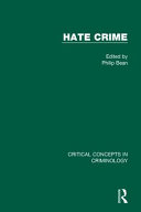 Hate crime. edited by Philip Bean.