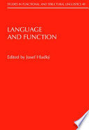 Language and function : to the memory of Jan Firbas / edited by Josef Hladký.