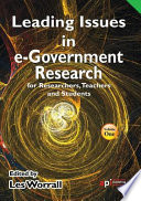Leading issues in e-government / edited by Les Worrall.