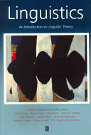 Linguistics : an introduction to linguistic theory / written by Victoria A. Fromkin, editor ... [et al.].