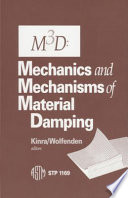 M3D, mechanics and mechanisms of material damping Vikram K. Kinra and Alan Wolfenden, eds.