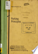 Parking principles : subject area, 53 traffic control and operations.