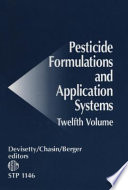 Pesticide formulations and application systems. Bala N Devisetty, David G Chasin, and Paul D Berger, editors.