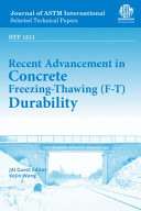 Recent advancement in concrete freezing-thawing (F-T) durability JAI guest editor, Kejin Wang.