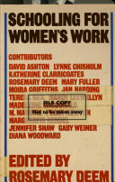 Schooling for women's work / edited by Rosemary Deem.