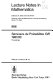 Seminaire de probabilites XVII, 1981/82 proceedings / edite par J. Azema et M. Yor.