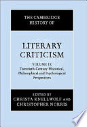 The Cambridge history of literary criticism.