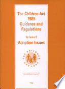 The Children Act 1989 : guidance and regulations