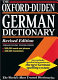 The Oxford Duden German dictionary : German-English, English-German / edited by the Dudenredaktion and the German Section of the Oxford University Press Dictionary Department ; chief editors: W. Scholze-Stubenrecht, J. B. Sykes.