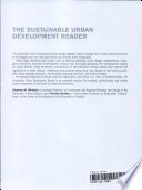 The sustainable urban development reader / edited by Stephen M. Wheeler and Timothy Beatley.