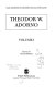 Theodor W. Adorno / edited by Gerard Delanty.