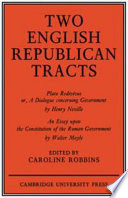 Two English republican tracts / edited by Caroline Robbins.