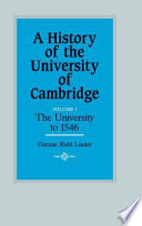 A History of the University of Cambridge Damian Riehl Leader.