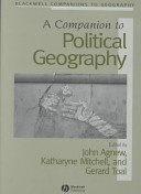 A companion to political geography / edited by John Agnew, Katharyne Mitchell, and Gerard Toal (Gearóid Ó Tuathail).