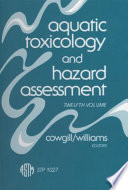 Aquatic toxicology and hazard assessment. U. M. Cowgill and L. R. Williams, editors.