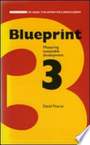 Blueprint 3 : measuring sustainable development / David Pearce... [et al.].