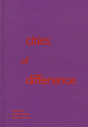 Cities of difference / edited by Ruth Fincher, Jane M. Jacobs.
