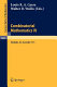 Combinatorial mathematics IV proceedings of the fourth Australian conference held at the University of Adelaide, 27-29 August 1975 / edited by Louis R.A. Casse and Walter D. Wallis.