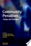 Community penalties : change and challenges /.