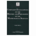 Companion encyclopedia of the history and philosophy of the mathematical sciences. edited by I. Gratton-Guinness.