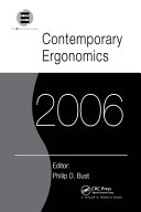 Contemporary ergonomics 2006 / edited by Philip D. Bust.