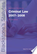 Criminal law 2007-2008 / edited by P. R. Glazebrook.