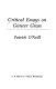 Critical essays on Günter Grass / (edited by) Patrick O'Neill.