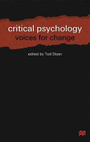 Critical psychology : voices for change / edited by Tod Sloan.