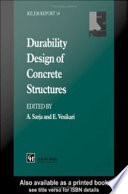 Durability design of concrete structures.