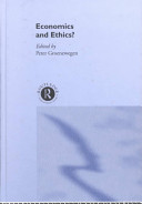 Economics and ethics? / edited by Peter Groenewegen.