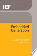 Embedded generation / Nick Jenkins ... [et al.].