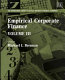 Empirical corporate finance / edited by M.J. Brennan.
