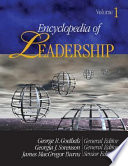 Encyclopedia of leadership edited by George R. Goethals, Georgia Sorenson and James MacGregor Burns.