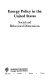 Energy policy in the United States : social and behavioral dimensions.