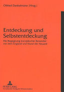 Entdeckung und Selbstendeckung : die Begegnung europäischer Reisender mit dem England und Irland der Neuzeit / Otfried Dankelmann (Hrsg.).
