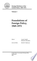 Foreign relations of the United States, 1969-1976. editors, Louis J. Smith, David H. Herschler ; general editor, David S. Patterson.