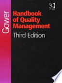 Gower handbook of quality management.
