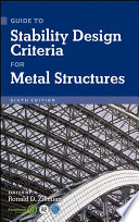 Guide to stability design criteria for metal structures.