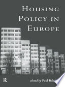 Housing policy in Europe / edited by Paul Balchin.
