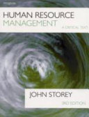 Human resource management : a critical text / [edited by] John Storey.