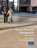 Human resource management : the new agenda / [edited by] Paul R. Sparrow and Mick Marchington.